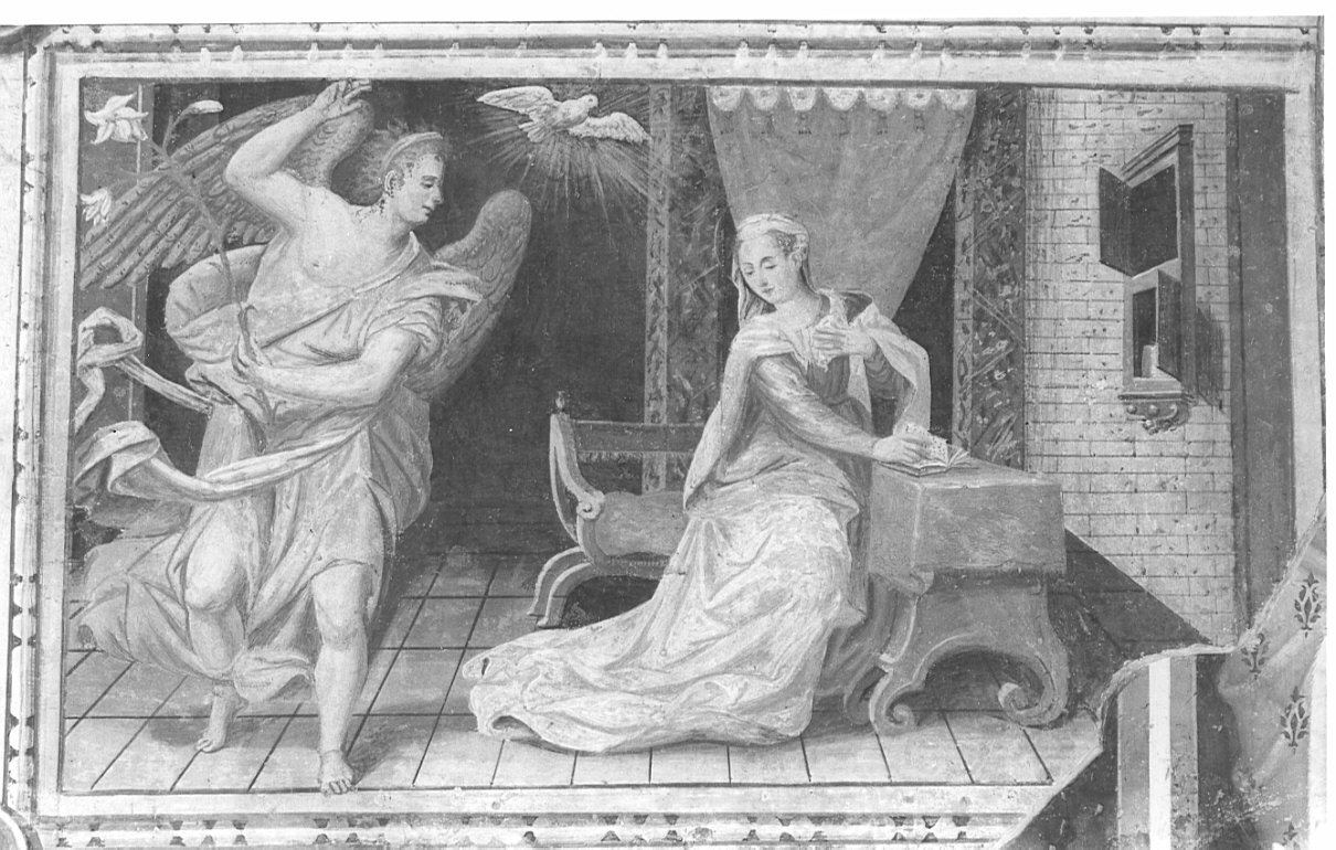 Annunciazione (dipinto, opera isolata) - ambito lombardo (fine/inizio secc. XVI/ XVII)