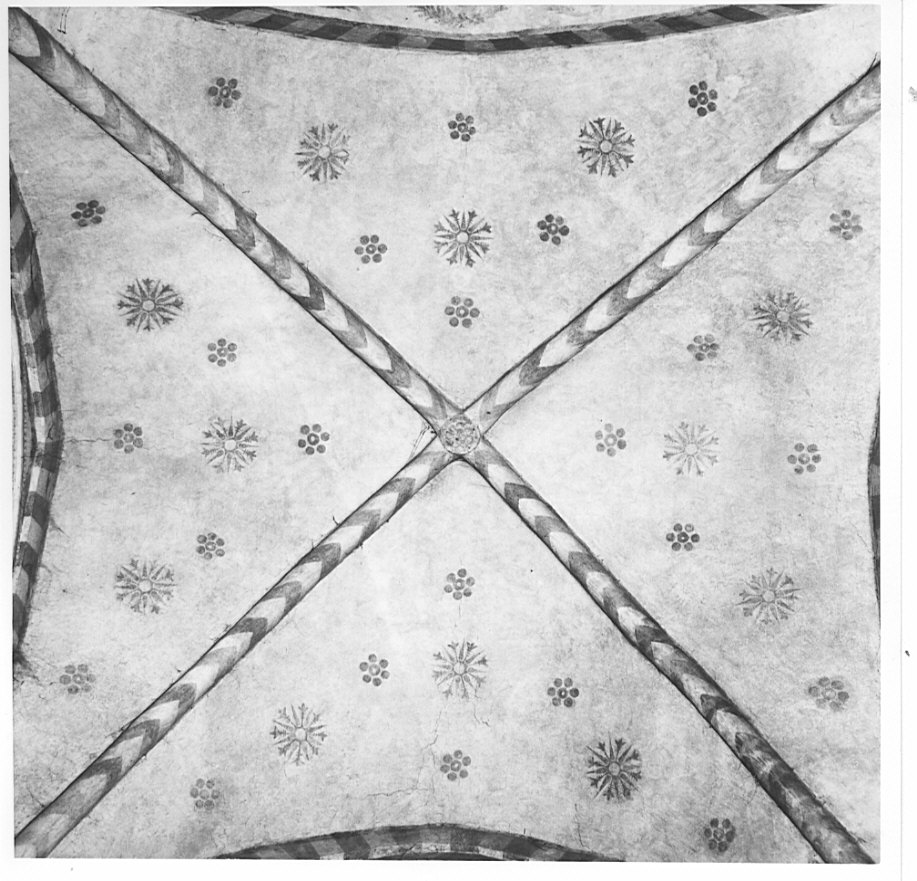 fiori (decorazione pittorica, opera isolata) - ambito lombardo (seconda metà sec. XIV)