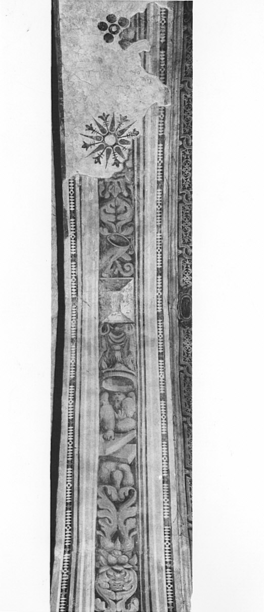 grottesche (decorazione pittorica, opera isolata) - ambito lombardo (metà sec. XVI)