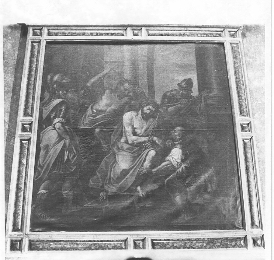 Cristo coronato di spine (dipinto, opera isolata) - ambito italiano (sec. XVII)