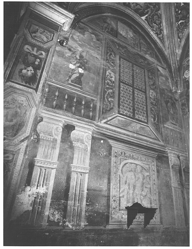 motivi decorativi architettonici (decorazione pittorica, opera isolata) di Trotti Giovanni Battista detto Malosso (attribuito) (sec. XVI)