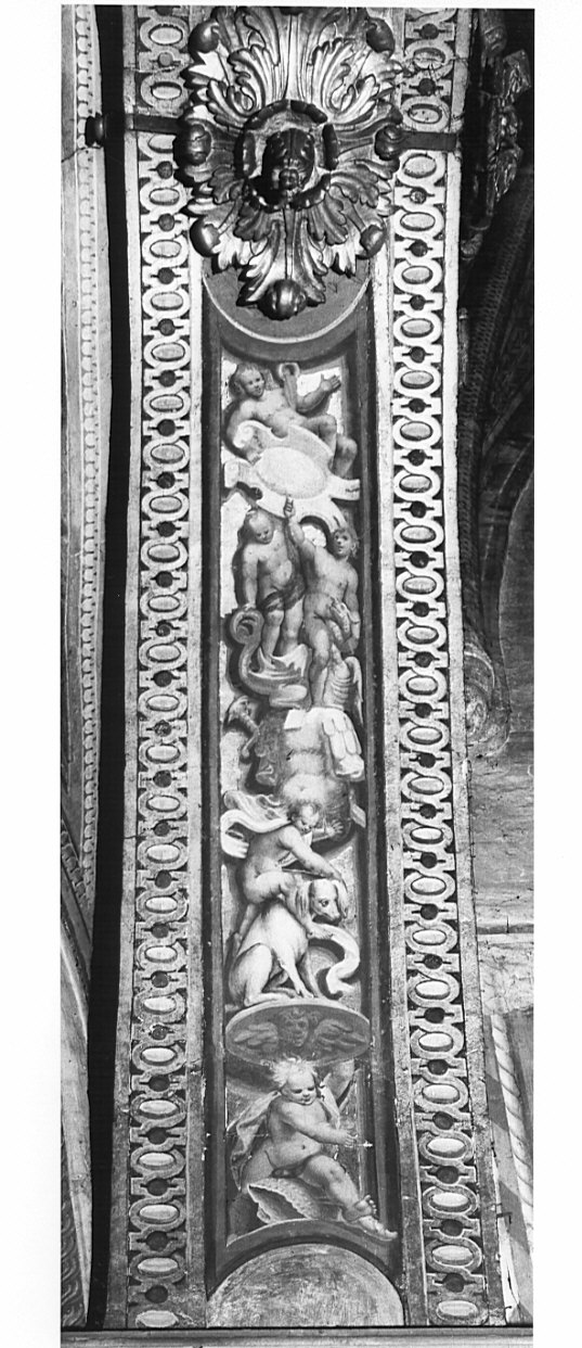 putti (decorazione pittorica, opera isolata) di Trotti Giovanni Battista detto Malosso (sec. XVI)