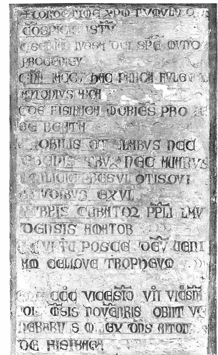 lapide commemorativa, opera isolata - bottega italiana (sec. XIV)