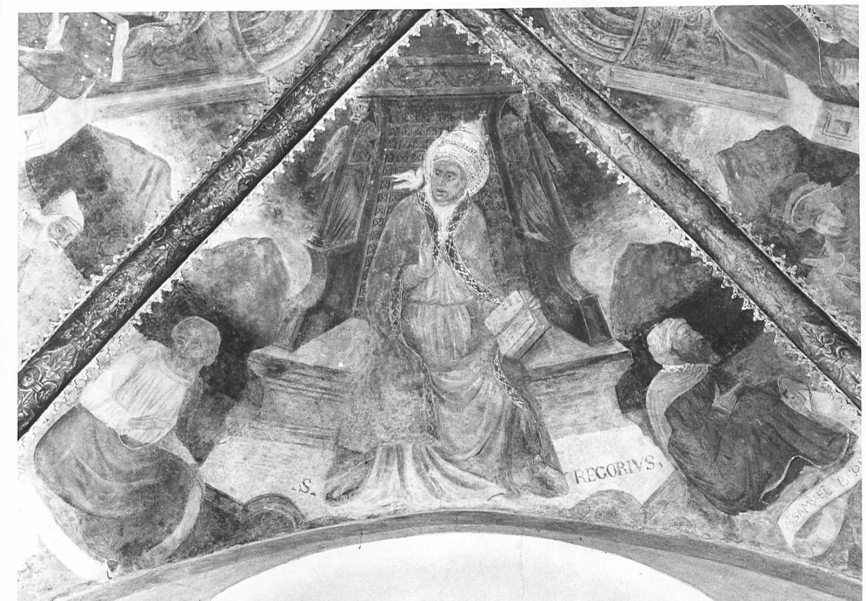 San Gregorio Magno (dipinto, elemento d'insieme) di Gian Giacomo da Lodi (attribuito) (seconda metà sec. XV)