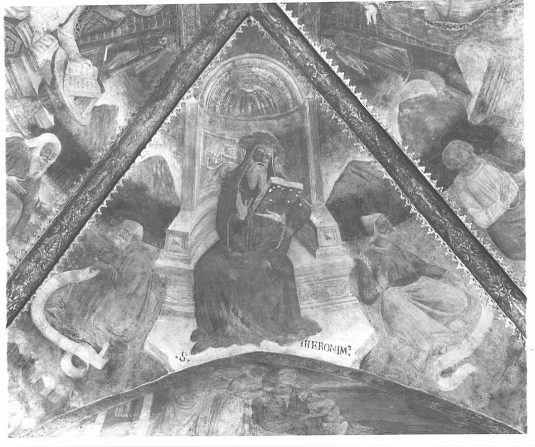 San Girolamo (dipinto, elemento d'insieme) di Gian Giacomo da Lodi (attribuito) (seconda metà sec. XV)