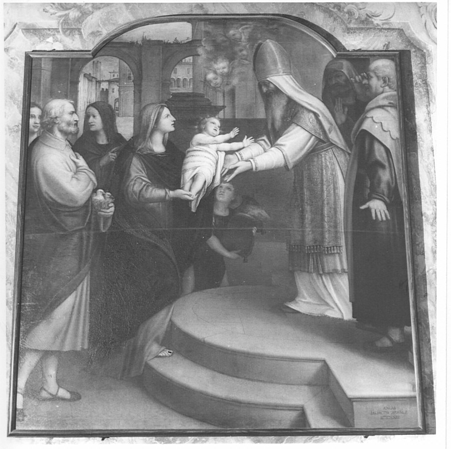 presentazione di Gesù al tempio (dipinto, opera isolata) di Salmeggia Enea detto Talpino (sec. XVII)