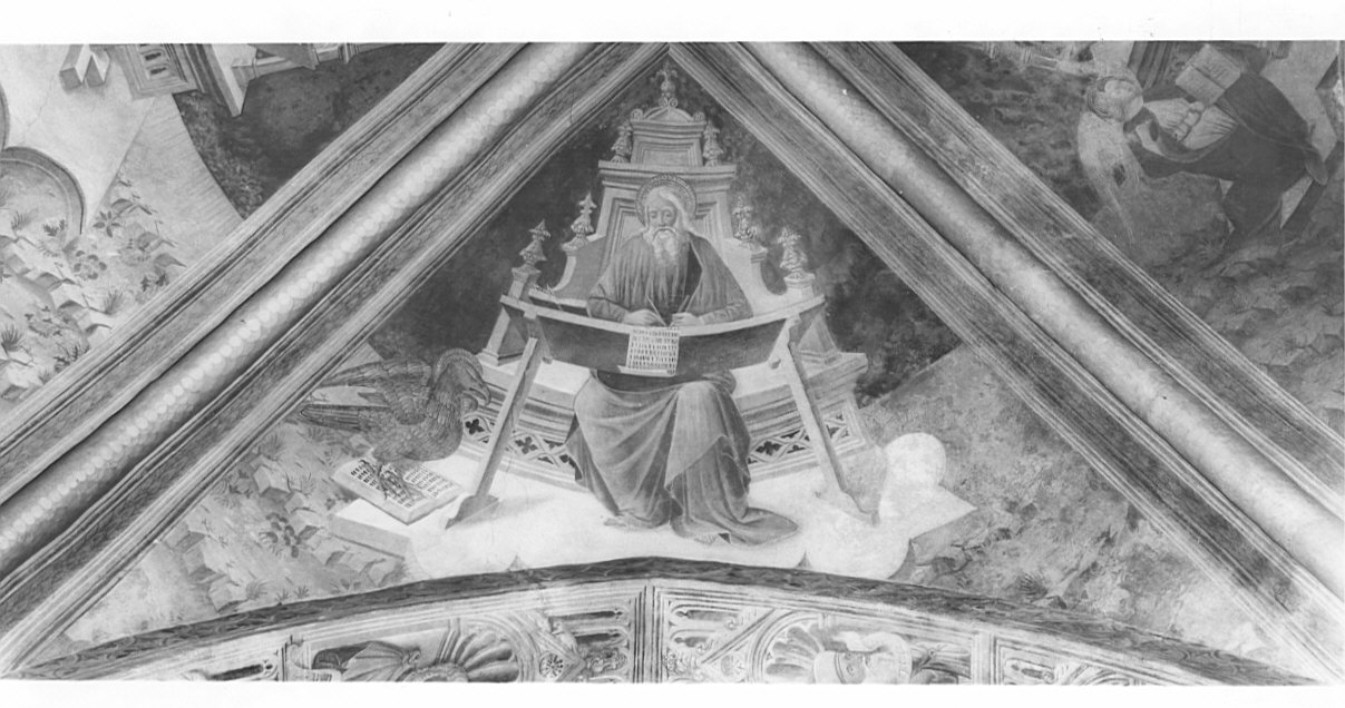 San Giovanni Evangelista (dipinto, elemento d'insieme) - ambito italiano (sec. XV)