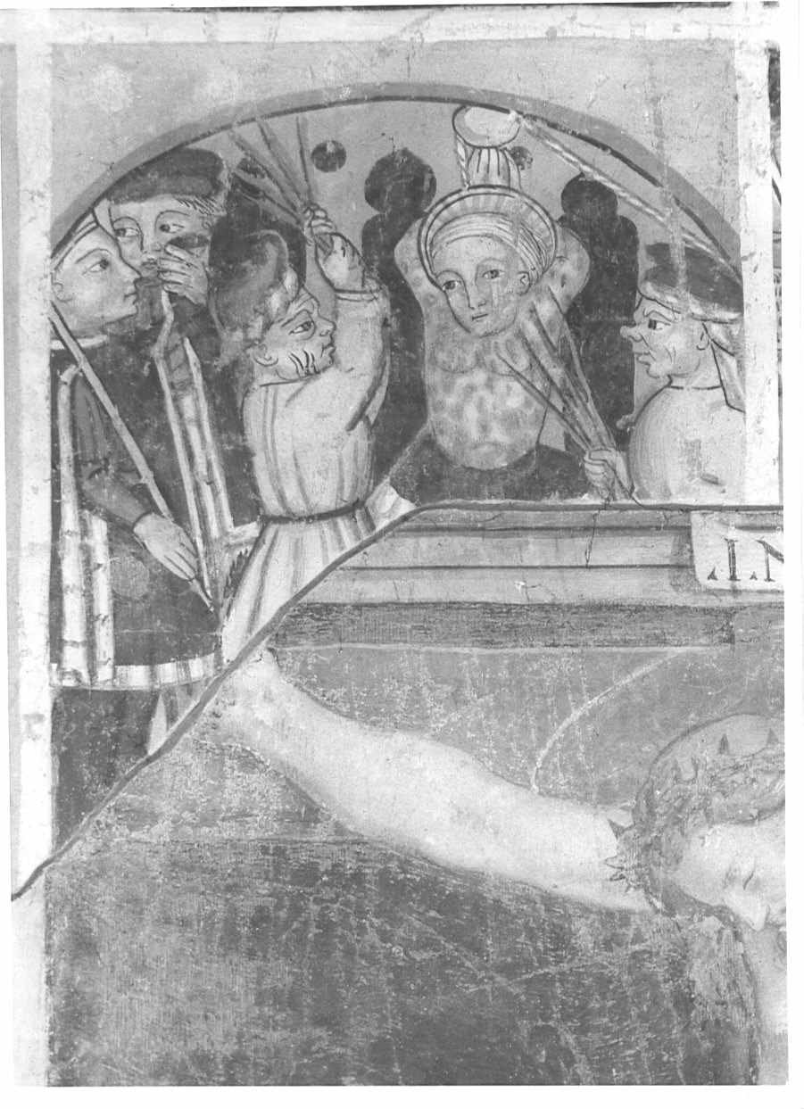 episodio della vita di Santa Margherita (dipinto, elemento d'insieme) - ambito italiano (sec. XV)