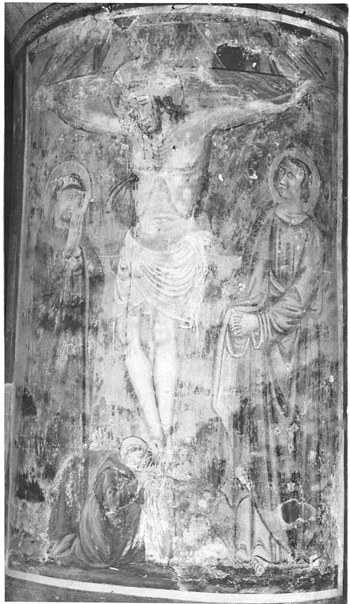 crocifissione di Cristo (dipinto, opera isolata) - ambito italiano (fine/inizio secc. XIV/ XV)