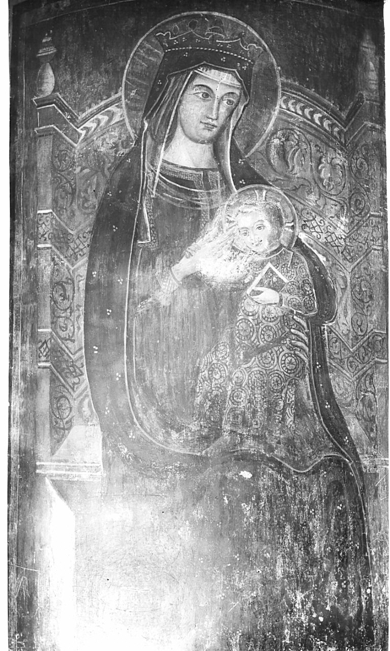 Madonna in trono con Bambino (dipinto, opera isolata) - ambito italiano (seconda metà sec. XIV)