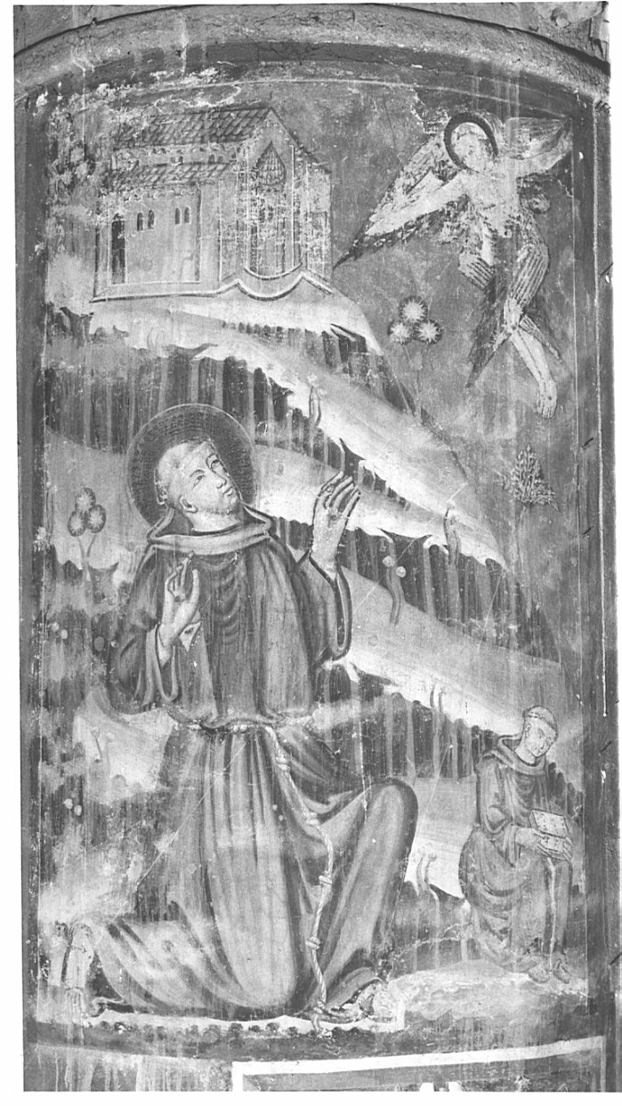 San Francesco d'Assisi riceve le stimmate (dipinto, opera isolata) - ambito italiano (inizio sec. XIV)