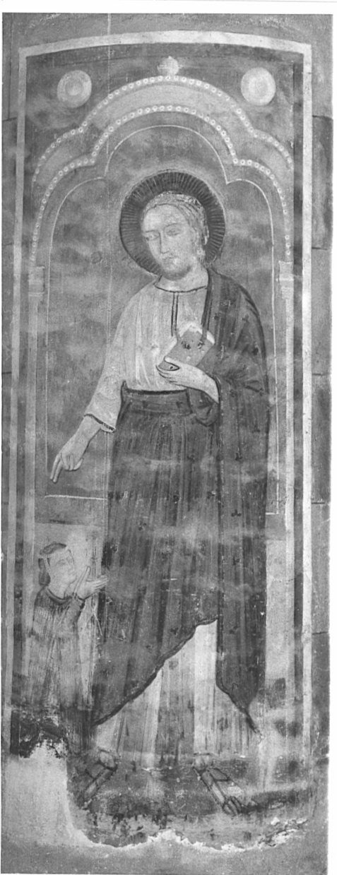 Santo (dipinto, opera isolata) - ambito lombardo (prima metà sec. XIV)