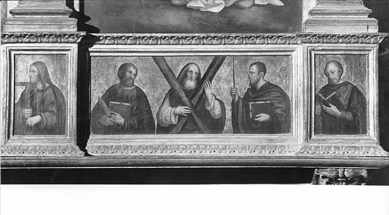 San Giacomo il Minore (?) (dipinto, elemento d'insieme) di Piazza Albertino (attribuito) (sec. XVI)