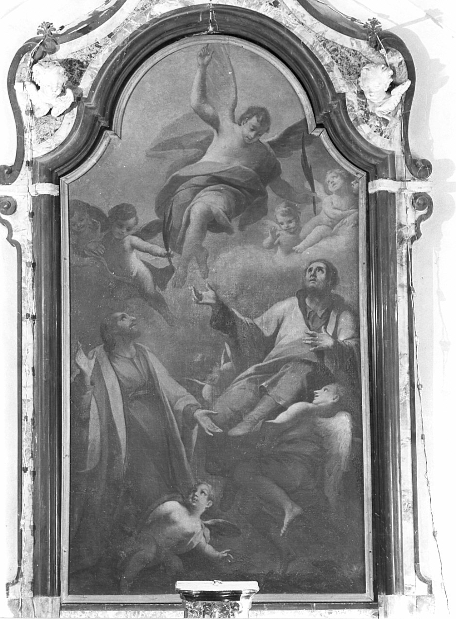 Santi Cosma e Damiano (dipinto, opera isolata) di Cucchi Giovanni Antonio (sec. XVIII)