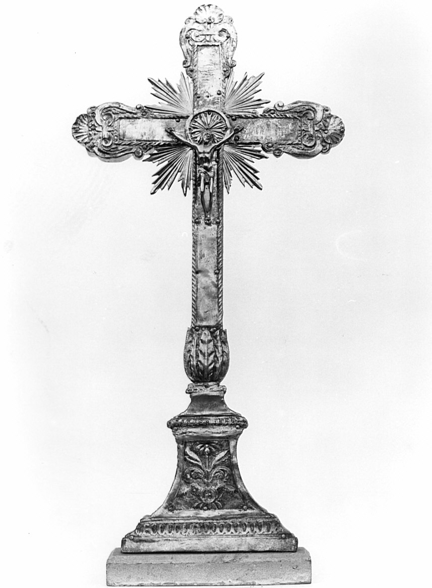croce d'altare, opera isolata - bottega lombarda (sec. XIX)