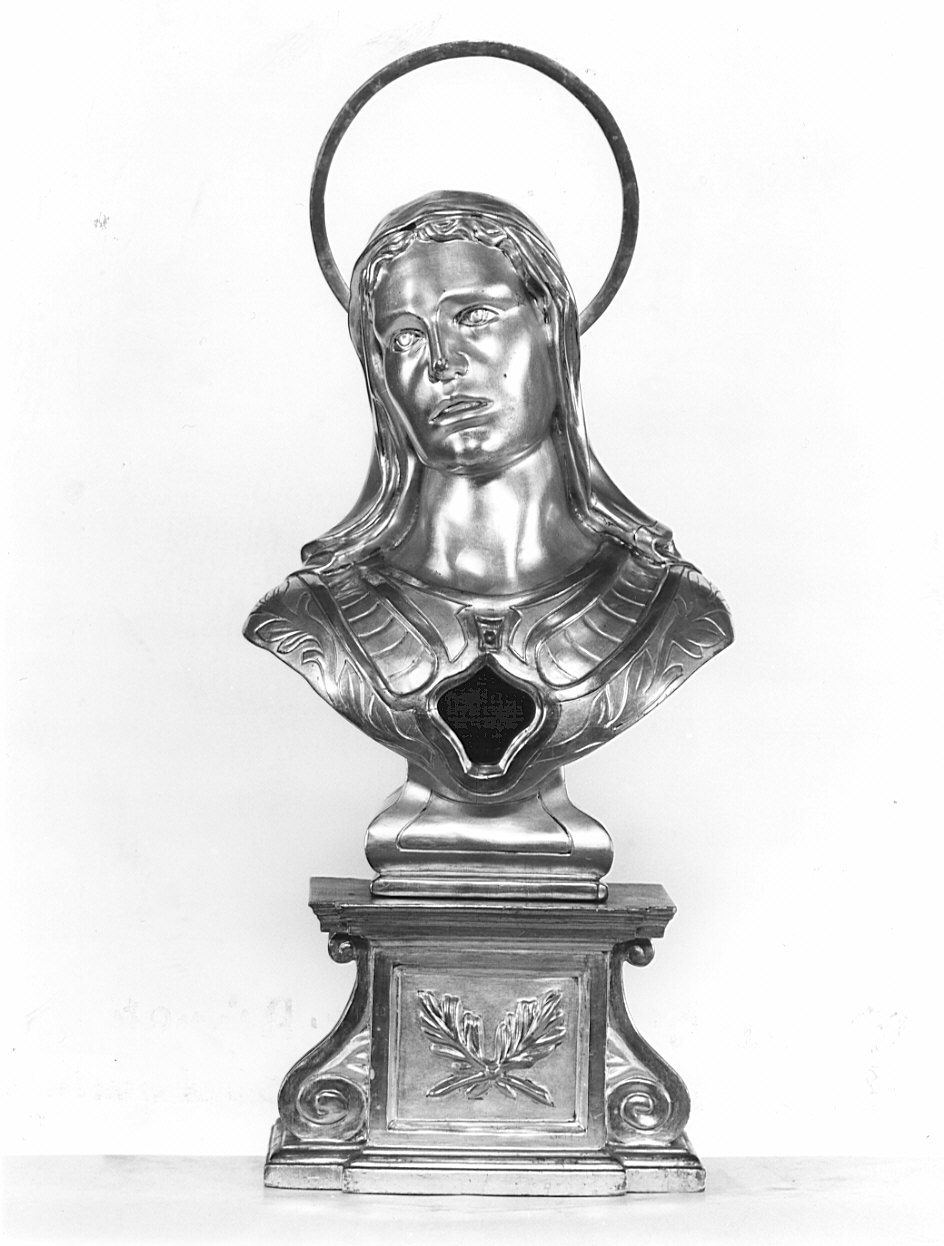 Santa martire (reliquiario - a busto, opera isolata) - bottega lombarda (sec. XIX)