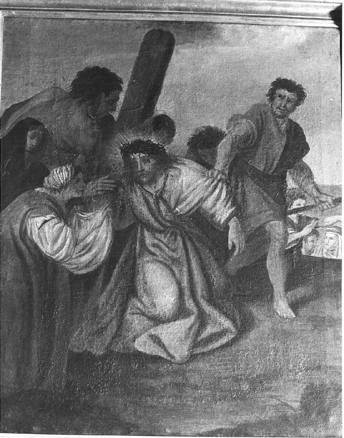 stazione IV: Gesù incontra la Madonna (Via Crucis, elemento d'insieme) - ambito lombardo (sec. XIX)