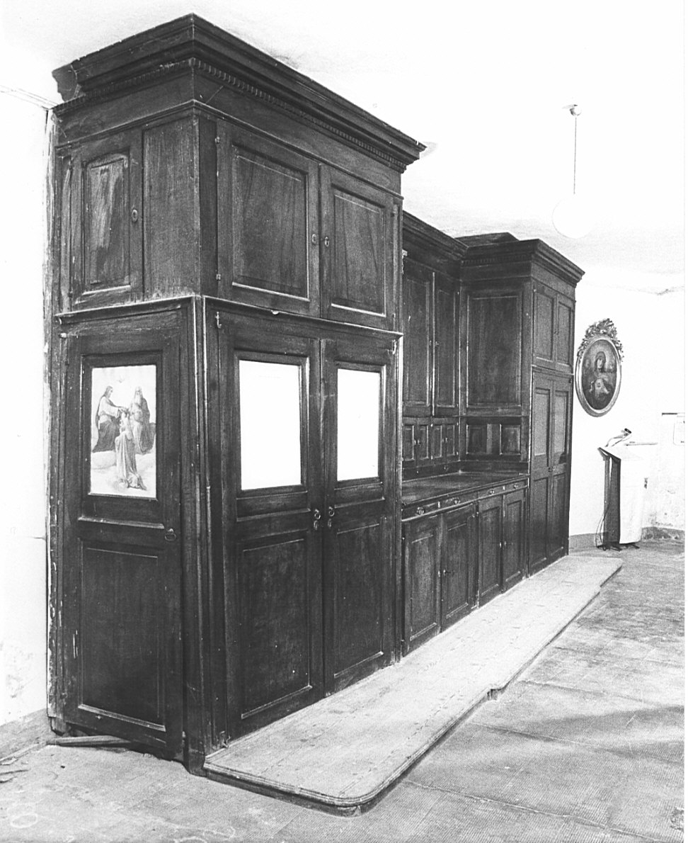 armadio da sacrestia, opera isolata - bottega lombarda (sec. XIX)