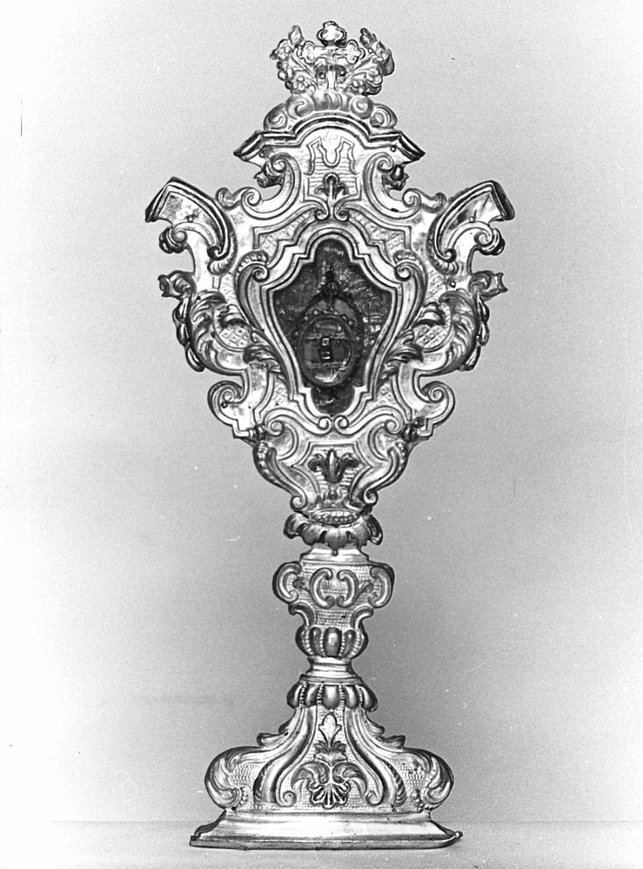 reliquiario - a ostensorio, coppia - bottega lombarda (secc. XVIII/ XIX)