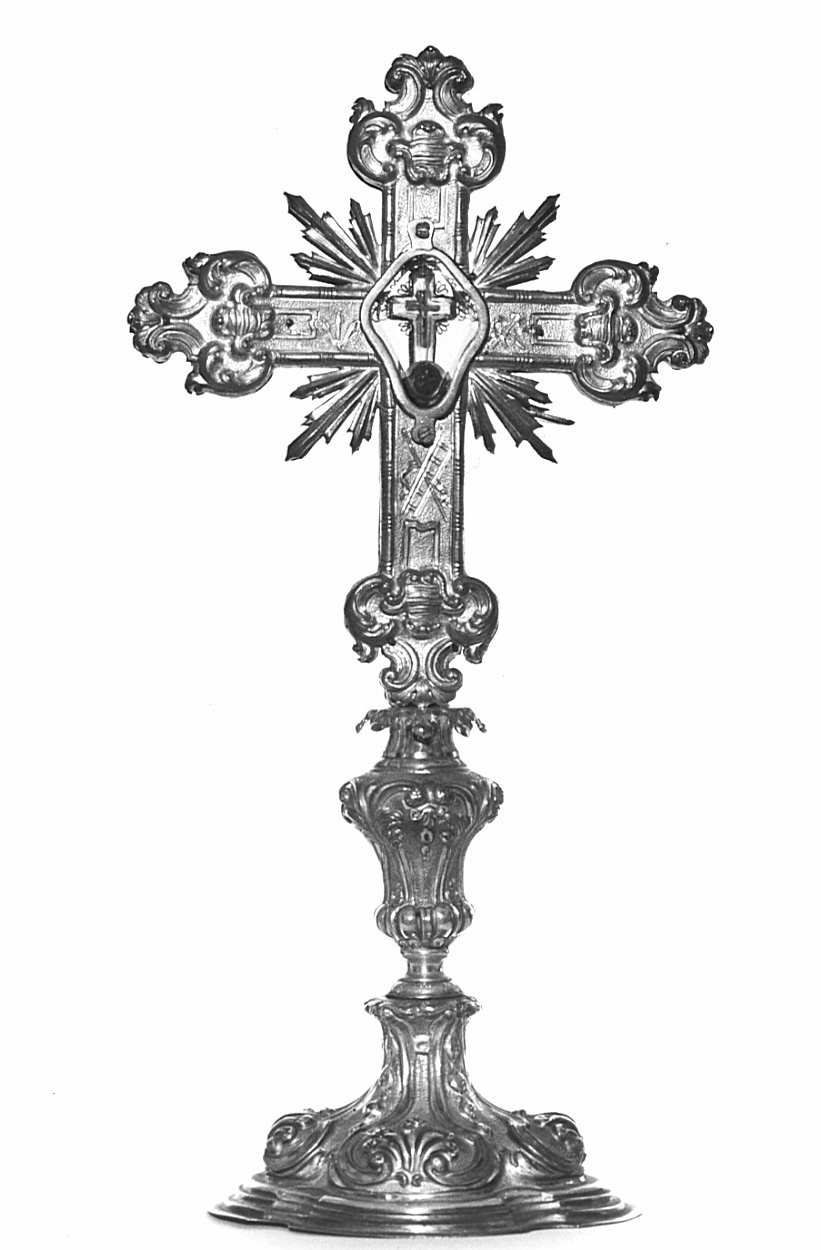 stauroteca, opera isolata - bottega lombarda (sec. XVIII)