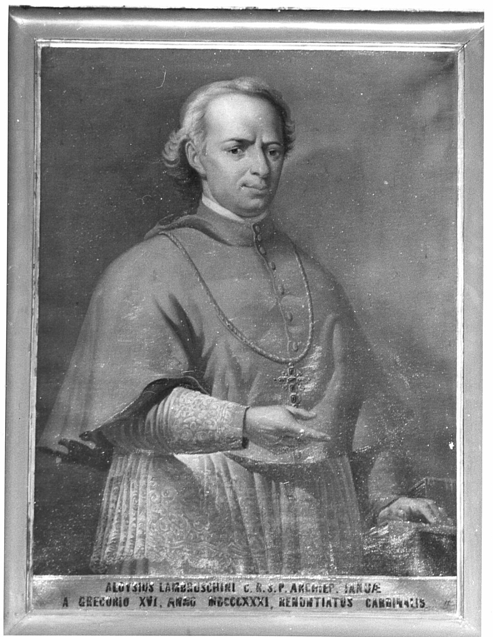 ritratto del cardinale Aloisio Lambruschini (dipinto, opera isolata) di Ticozzi Basilio (sec. XIX)