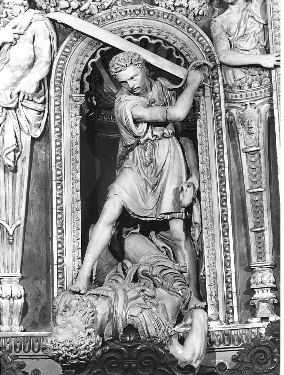 David con la testa di Golia (statua, elemento d'insieme) di Abondio Antonio detto Ascona (sec. XVI)