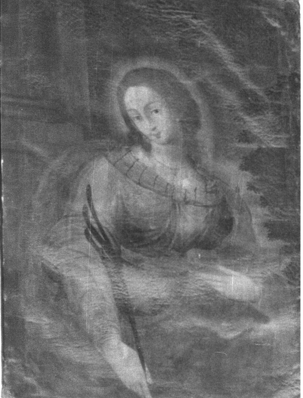 Santa martire (dipinto, opera isolata) - ambito lombardo (sec. XVII)