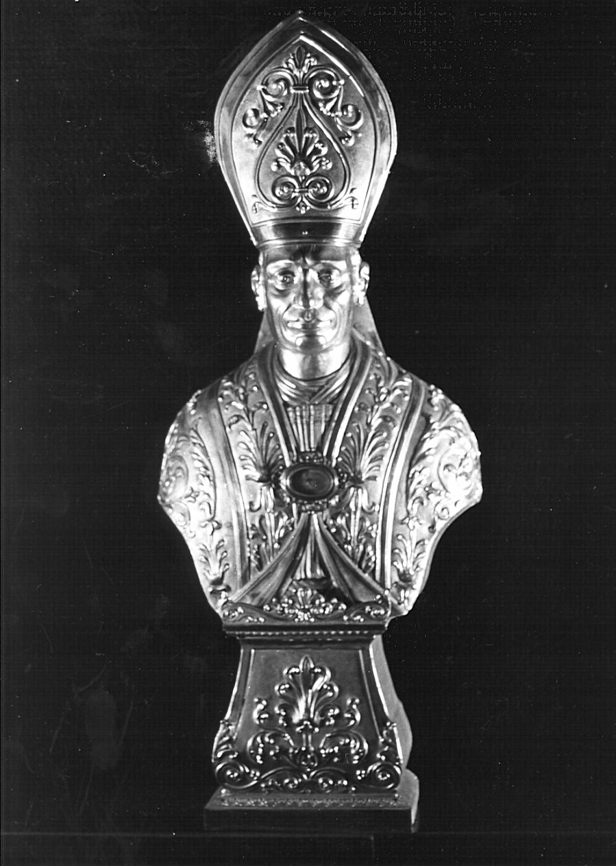 reliquiario - a busto, opera isolata - bottega lombarda (sec. XIX)