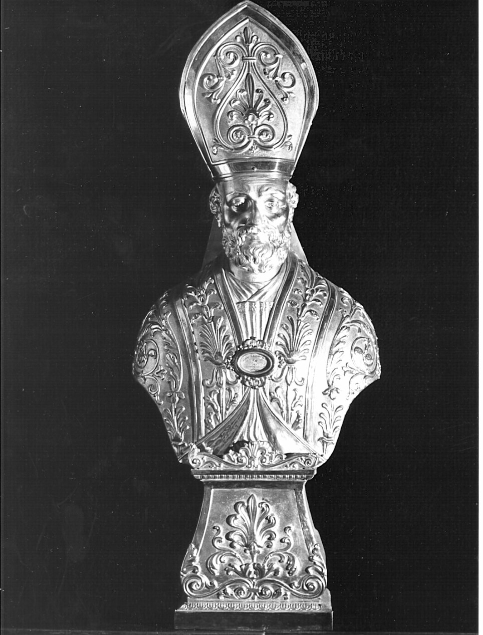 reliquiario - a busto, opera isolata - bottega lombarda (sec. XIX)