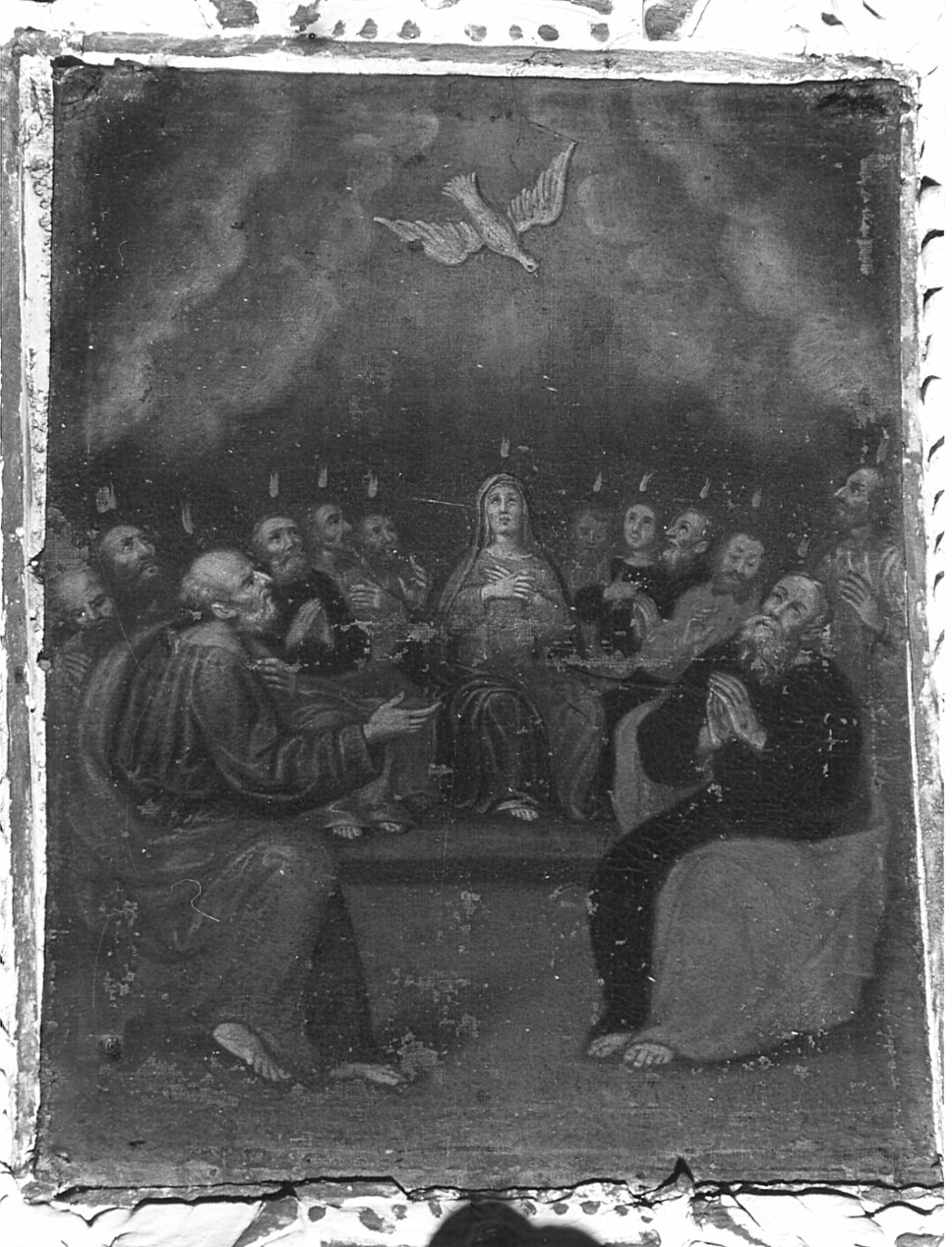 Pentecoste (dipinto, elemento d'insieme) - ambito lombardo (seconda metà sec. XVII)