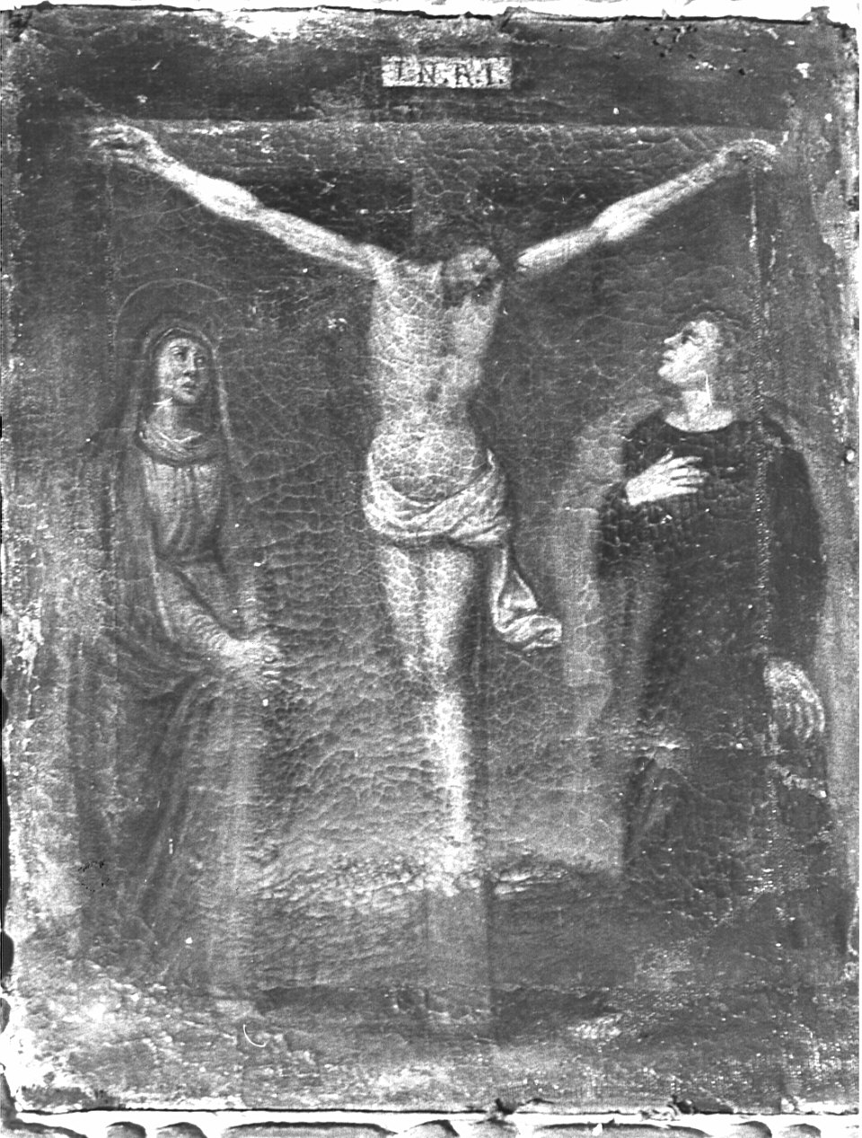 crocifissione (dipinto, elemento d'insieme) - ambito lombardo (seconda metà sec. XVII)