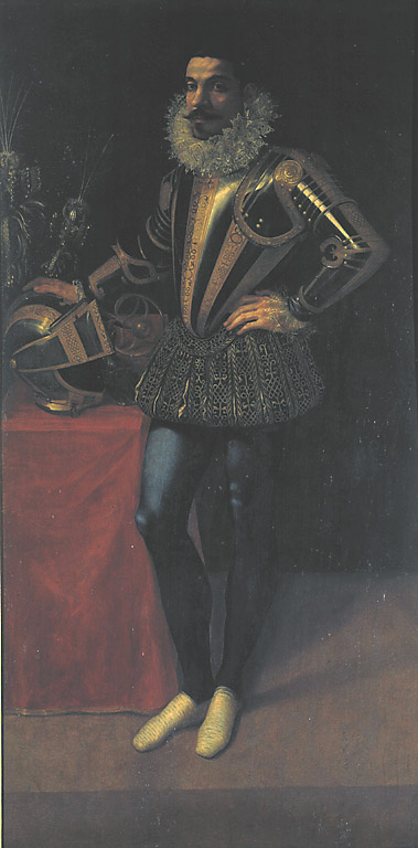 Ritratto di Lucio Foppa, ritratto d'uomo (Foppa Lucio) (dipinto, opera isolata) di Figino Giovanni Ambrogio (sec. XVI)