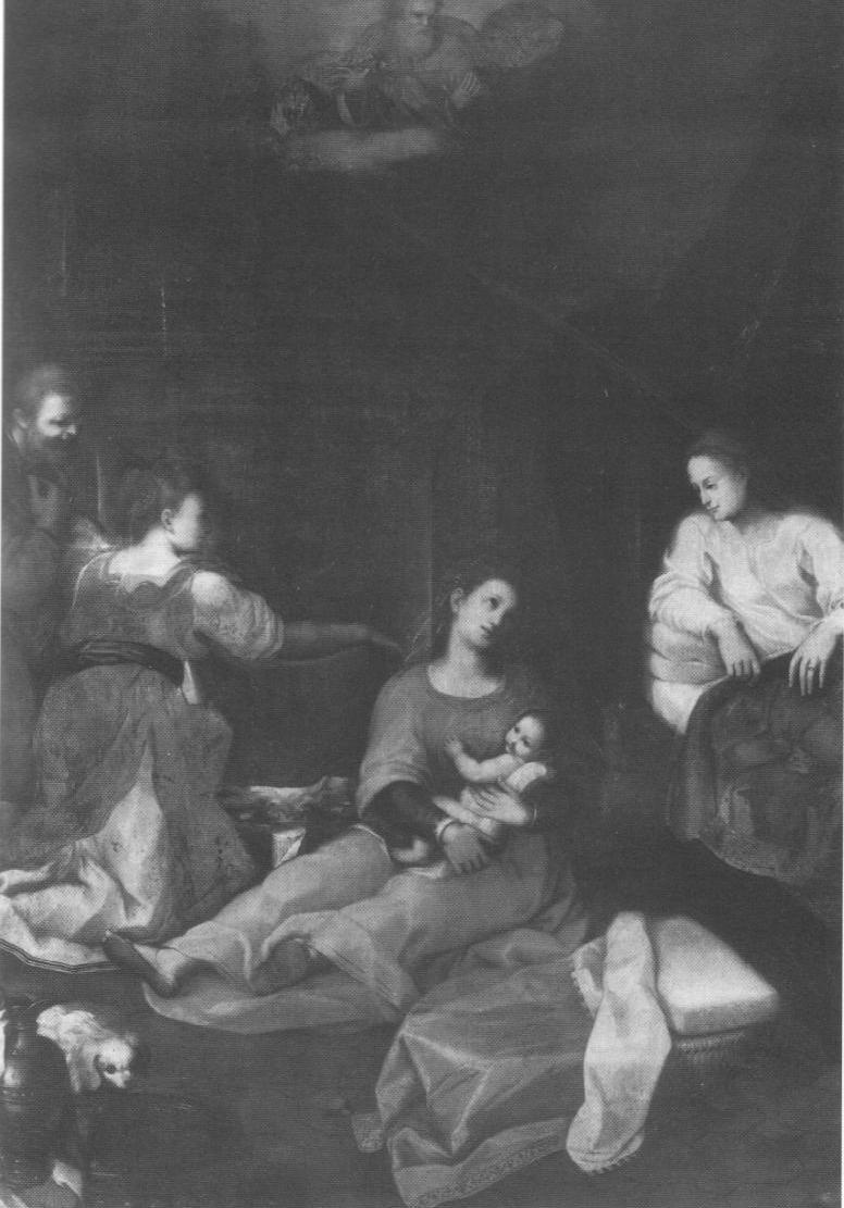 Natività della Vergine, Nascita di Maria Vergine (dipinto, opera isolata) di Barocci Federico (scuola) (fine/inizio secc. XVI/ XVII)