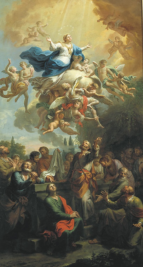 Assunzione della Beata Vergine al cielo, Assunzione della Madonna (dipinto, opera isolata) di Knoller Martin (sec. XVIII)