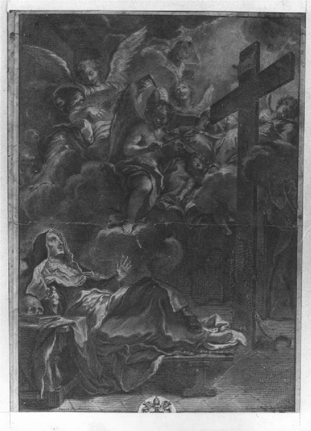 estasi di Santa Teresa d'Avila (stampa) - ambito lombardo (sec. XVIII)