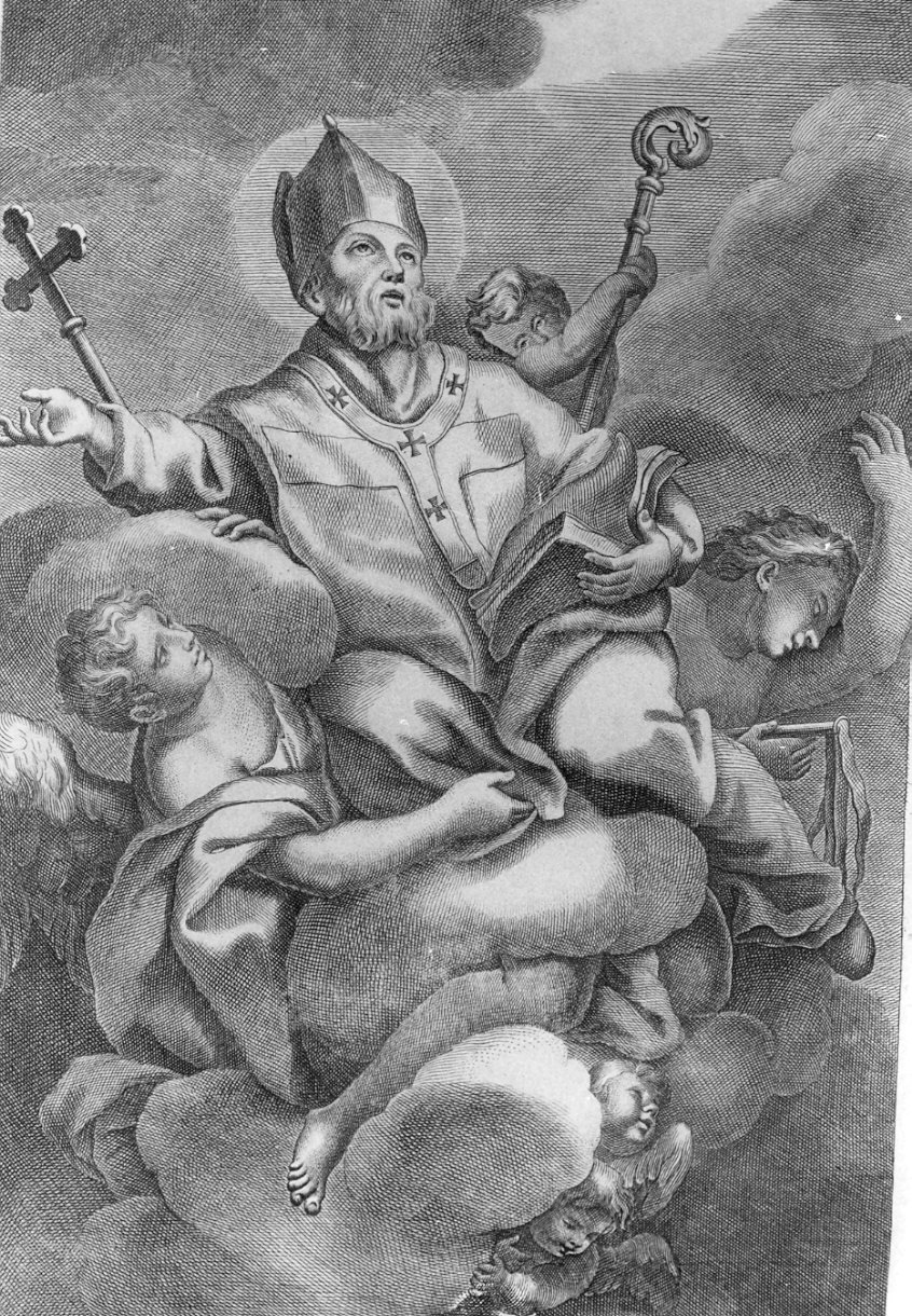 Sant'Ambrogio (stampa) - ambito lombardo (sec. XIX)