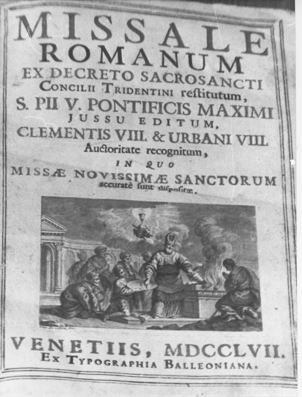 il sacrificio di Melchisedec (stampa) - ambito lombardo (sec. XVIII)
