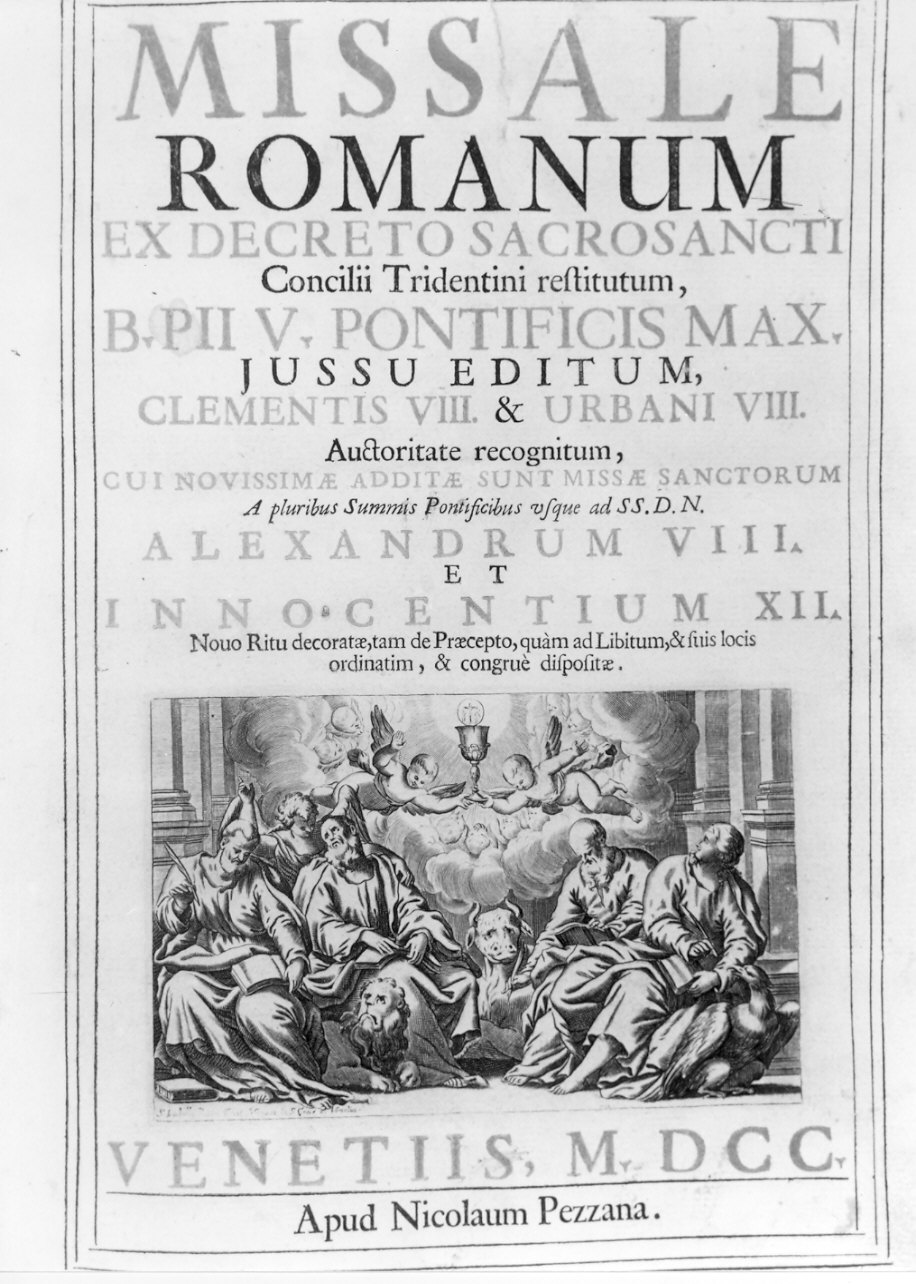 evangelisti ispirati dallo Spirito Santo (stampa) - ambito lombardo (sec. XVIII)