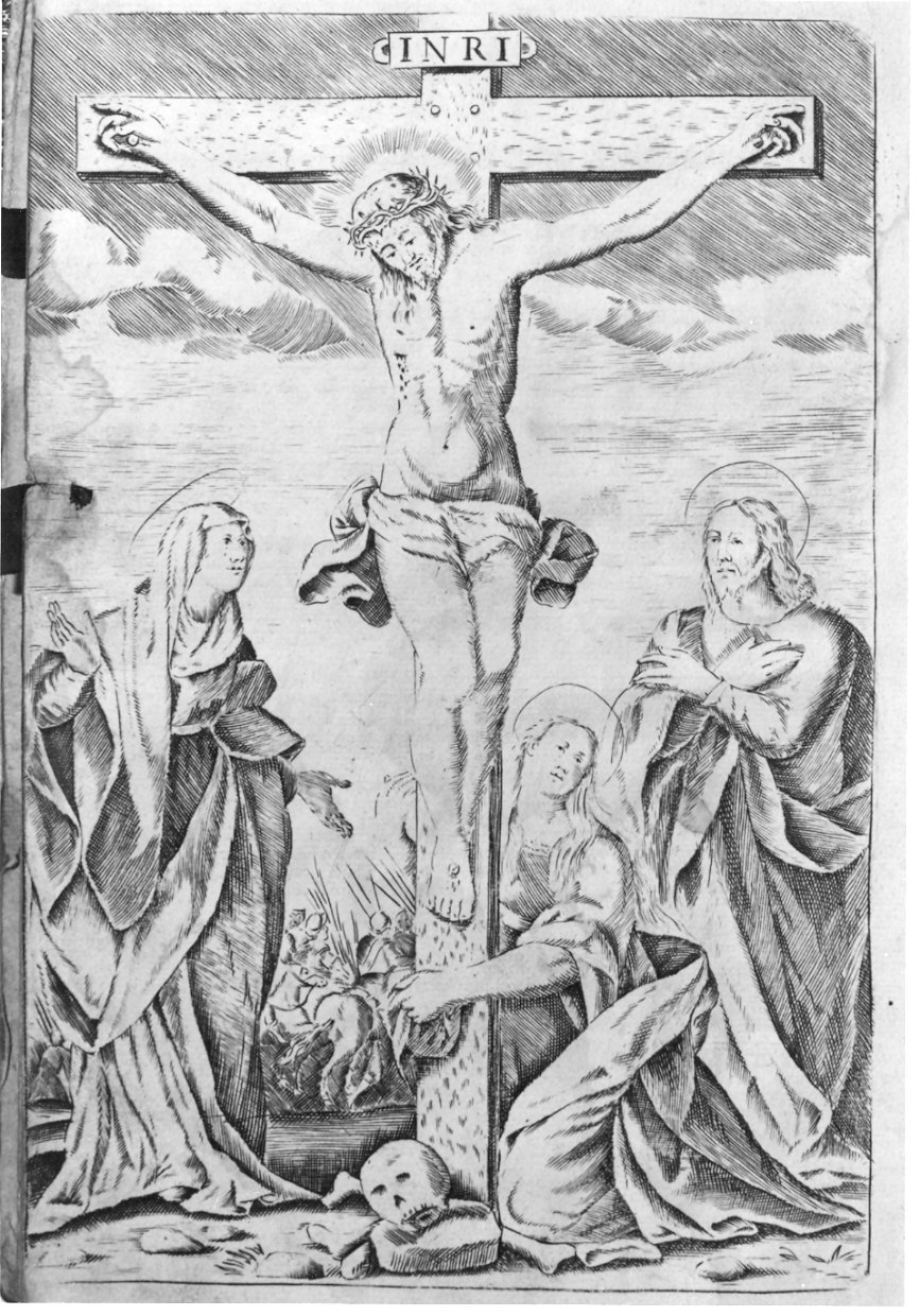 crocifissione di Cristo (stampa) - ambito lombardo (sec. XVIII)
