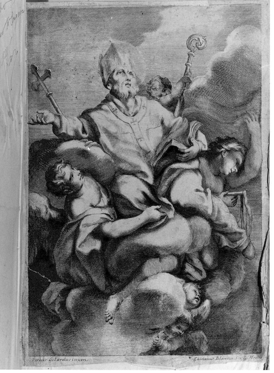 Sant'Ambrogio (stampa) di Gilardi Pietro, Bianchi Gaetano (sec. XVIII)
