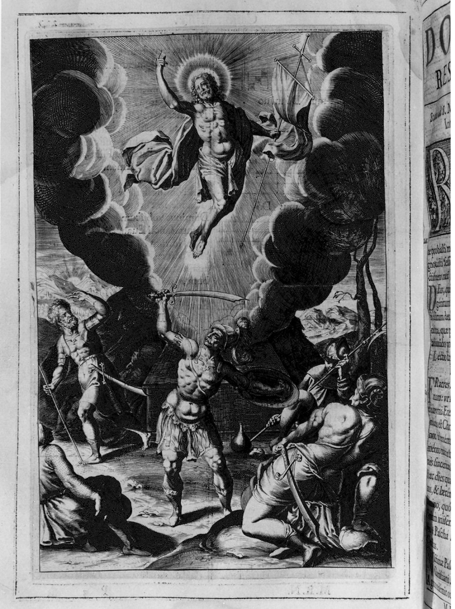 resurrezione di Cristo (stampa) - ambito romano (?) (sec. XVII)