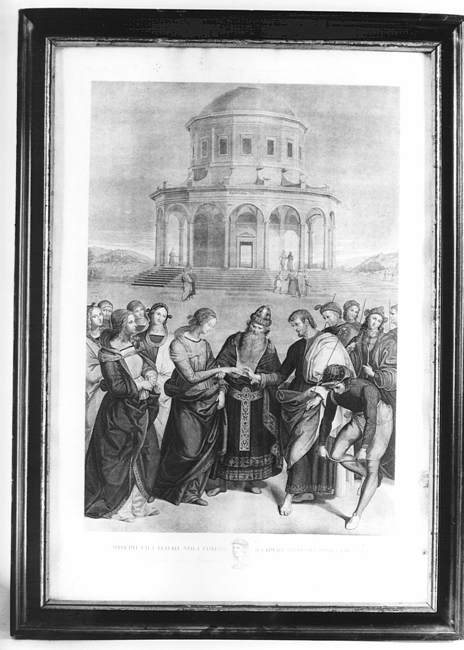 Sposalizio di Maria Vergine (stampa) di Angeli Alessandro (sec. XIX)
