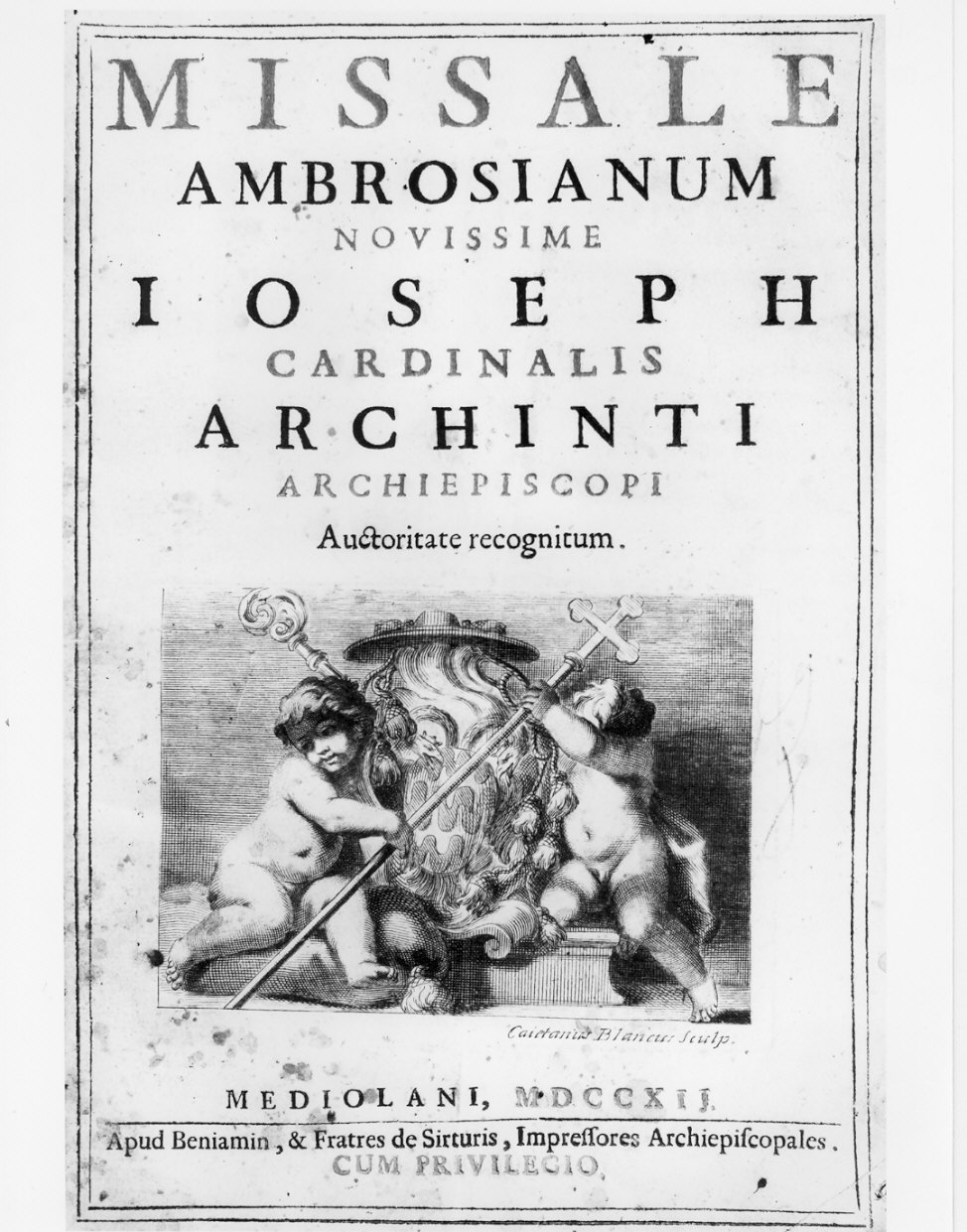 Messale (stampa) - ambito lombardo (sec. XVIII)