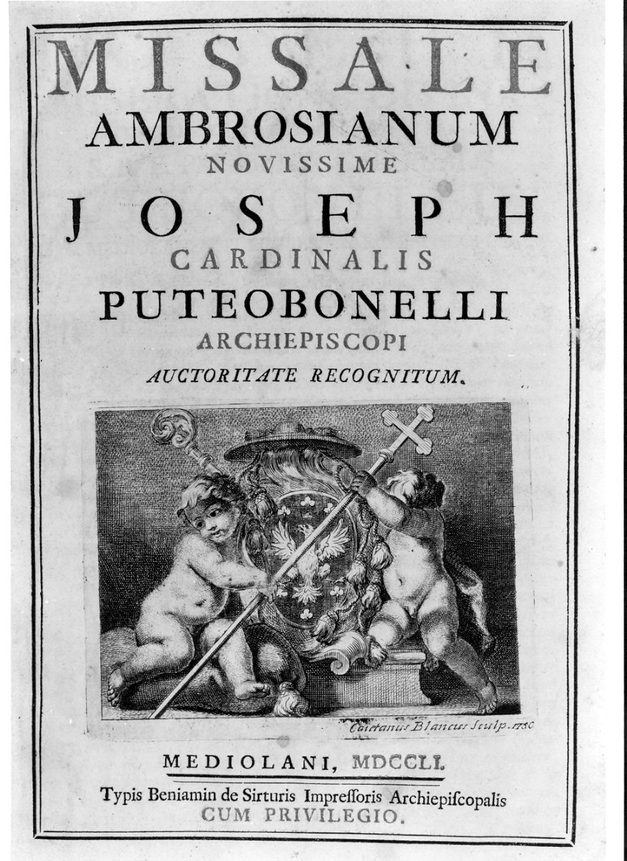 Missale Ambrosianum, storie della vita di Maria Vergine e di Cristo (stampa, serie) di Gilardi Pietro, Bianchi Gaetano (sec. XVIII)