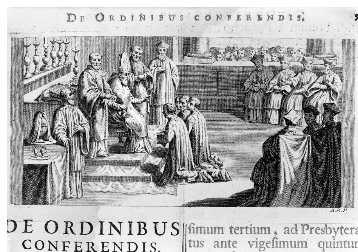 De ordinibus conferendis (stampa, elemento d'insieme) di Rossi Andrea (sec. XVIII)