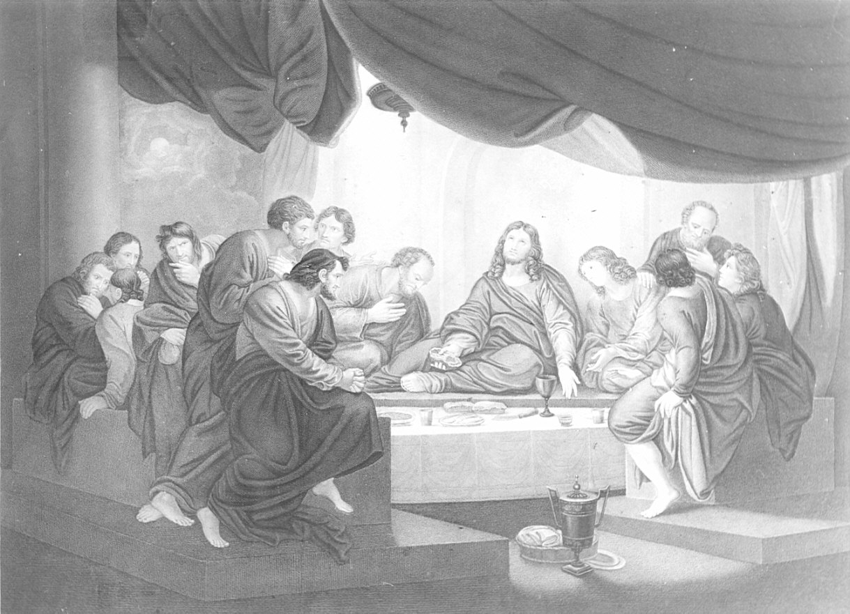 ultima cena (stampa) di Thouvenin Jean, West Benjamin (secc. XVIII/ XIX)