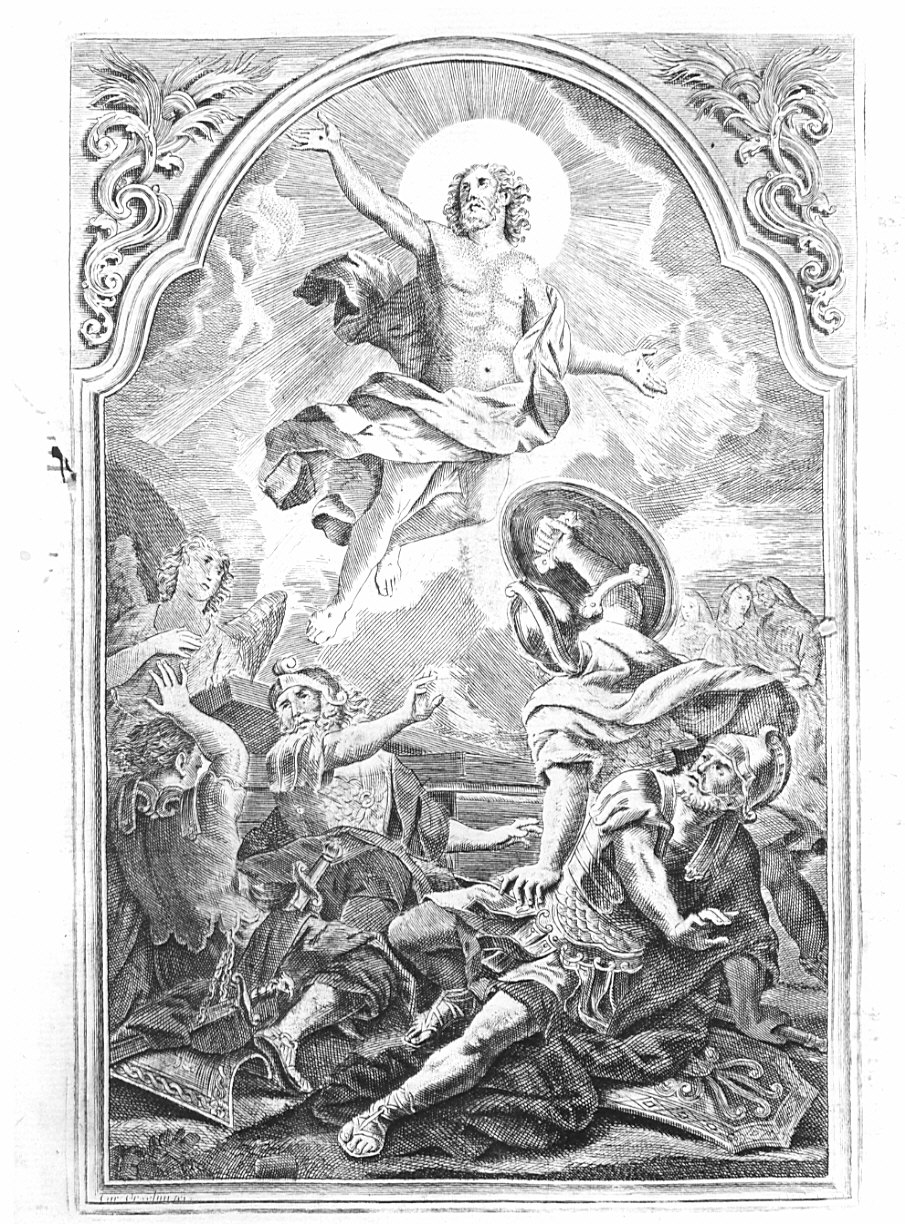 ascensione di Cristo (stampa) di Piccini Isabella (sec. XIX)