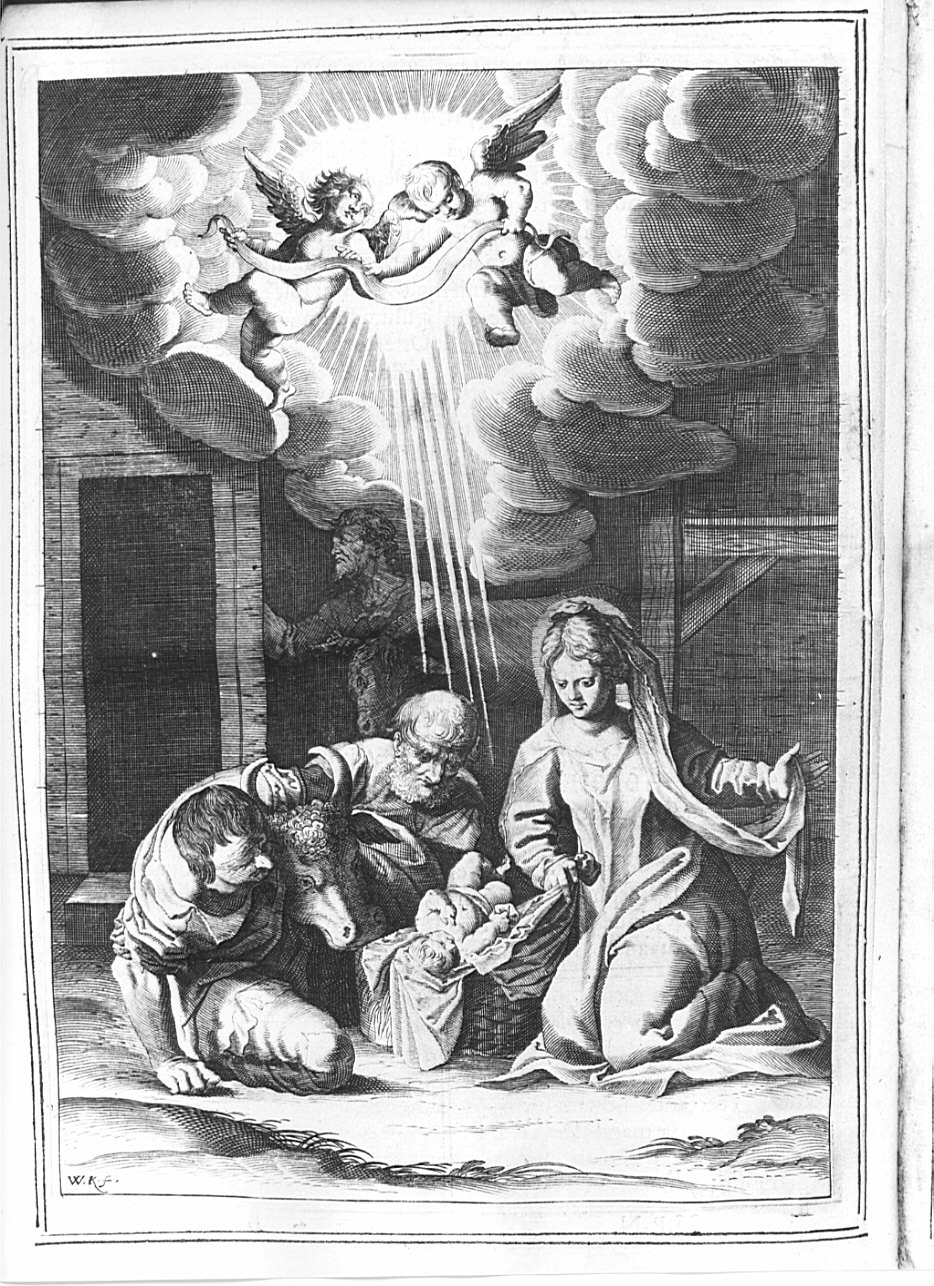 natività di Gesù (stampa, elemento d'insieme) di Kilian Wolfgang (sec. XVII)
