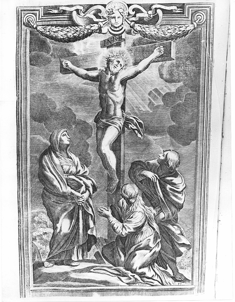 crocifissione di Cristo (stampa, elemento d'insieme) di Piccini Isabella (sec. XVII)