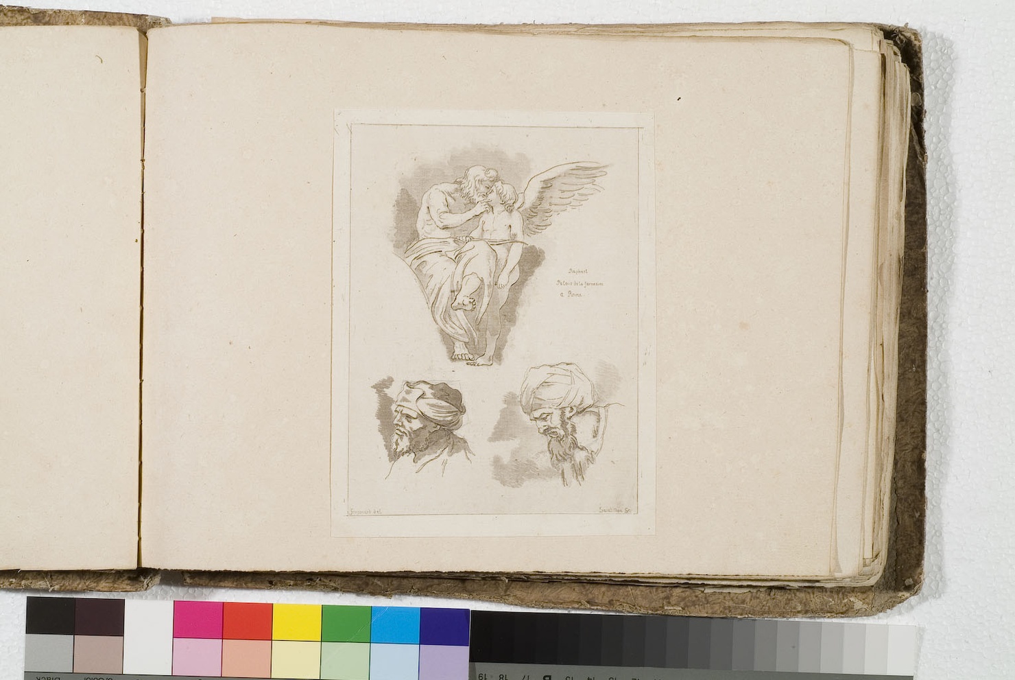 figure maschili (stampa tagliata) di Fragonard Jean Honoré, De Saint-Non Richard Jean Claude, Sanzio Raffaello (sec. XVIII)